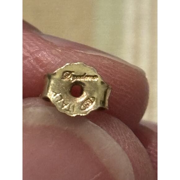 Mia Fiore Dyadema Sterling Silver Gold Vermeil Double Tassel 5” Drop Earrings - Picture 3 of 3